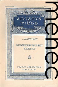 Manninen, I.: Suomensukuiset kansat