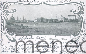 Helsinki, merimaisema, taidekortti
