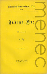 A[lmber]g, E[mil August]: Juhana Hus