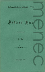 A[lmber]g, E[mil August]: Juhana Hus
