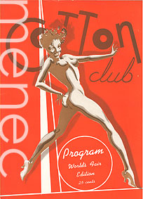 Cotton Club. Program, World's Fair Edition