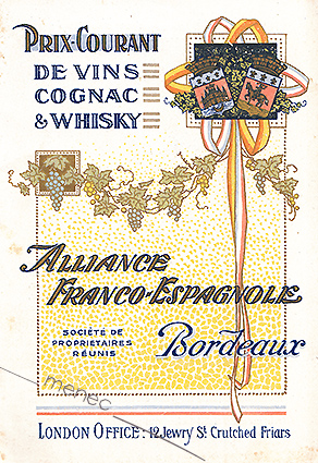 Prix-Courant de vins, cognac & whisky 