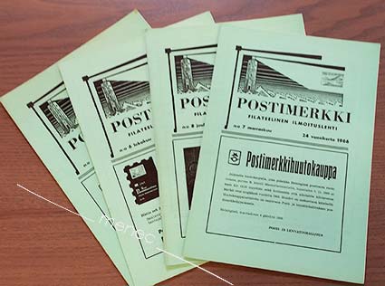 Postimerkki. Filateelinen ilmoituslehti 1966/5-8 