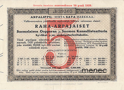 Raha-arpa 1928/5 