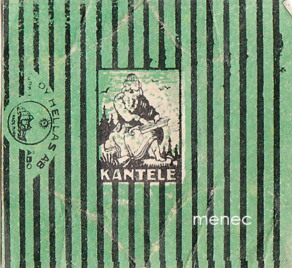 Kantele, makeisetiketti, vihreä 