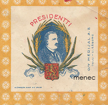 Presidentti, makeisetiketti 