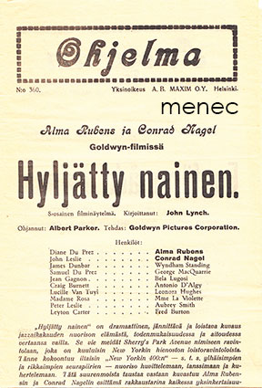 Elokuvamainos, Maxim, Hyljätty nainen 