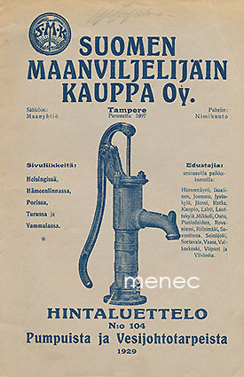 Suomen Maanviljelijäin Kauppa Oy. Hintaluettelo N:o 104 