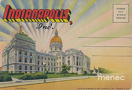 Indianapolis, Ind., kirjekortti/kuvahaitari 