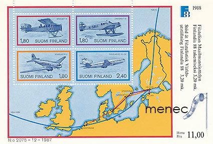 Finlandia 88, lentokoneita, pienoisarkki BL4 