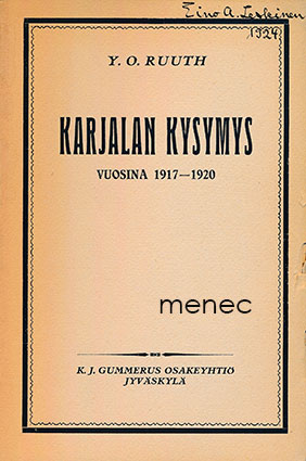 Ruuth, Y. O. - Karjalan kysymys vuosina 1917–1920 