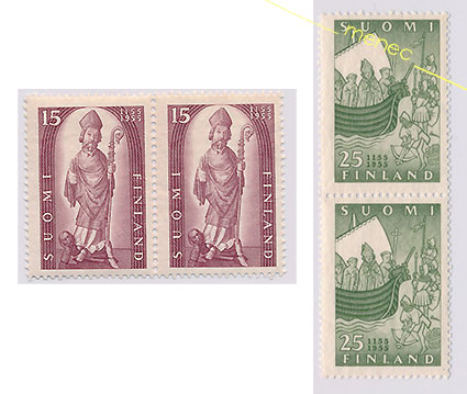 Suomen kirkko 800 vuotta 1955, 2+2 kpl 
