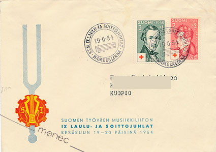 Erikoisleima, Suomen Työväen Musiikkiliiton IX laulu- ja soittojuhlat 1954 