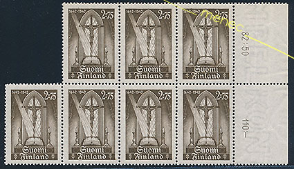 Kirjapainotaidon 300-vuotisjuhla, 2,75+3,50, 7+7 kpl 