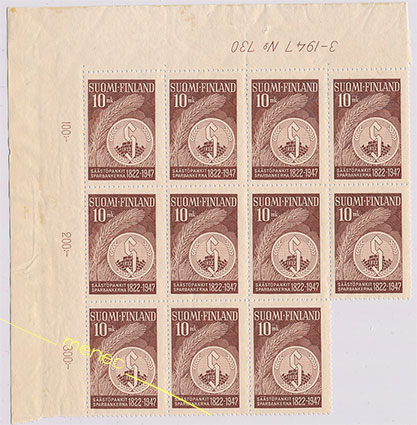 Säästöpankkien 125-vuotisjuhla 1947, 11 kpl 