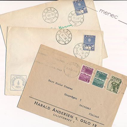 Norja, Lontoon pakolaishallitus 1943, 3 kpl kirjelähetyksiä Suomeen 