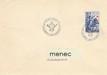 Punainen Risti 1955, 10+2, erikoisleima NPSF Helsinki 1960 