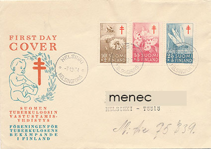 Tuberkuloosi 1954, FDC 