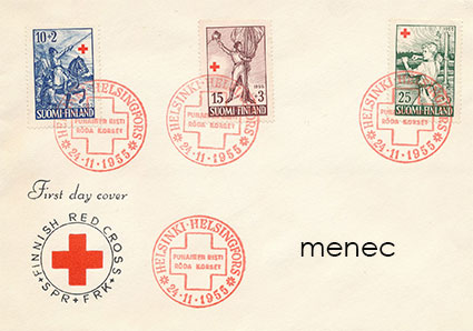 Punainen Risti 1955, FDC 