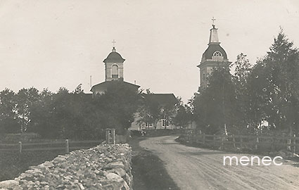 Maalahti, kylätie ja kirkko 