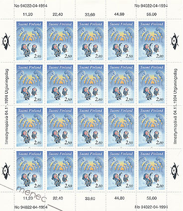 Joulu 1994, 2,80, arkki 20 kpl 