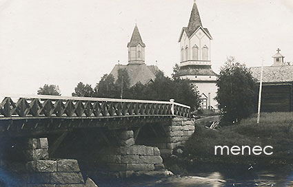 Piippola, Siikalatva, silta ja kirkko 