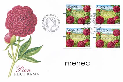 Ahvenanmaa, Frama 2007, Tarhapioni, FDC 