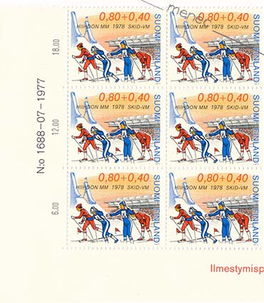 Hiihdon MM 1978, 0,80+0,40, numerokuusilo 
