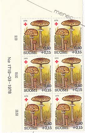 Punainen Risti 1978, 0,80+0,15, numerokuusilo 