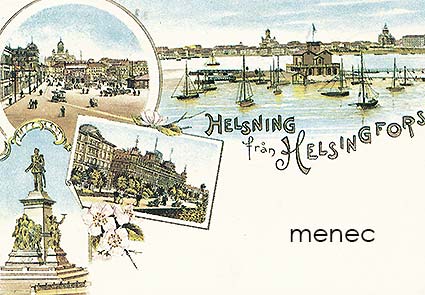 Helsinki, Helsning från Helsingfors, taidekortti 