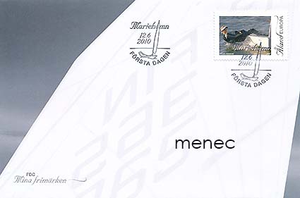 Ahvenanmaa, omakuvamerkki 5, Nuorisopurjehdus, 2010, 2xvihko V5 + FDC 