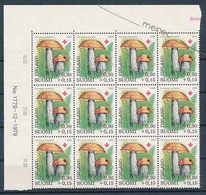 Punainen risti 1980, 0,90+0,15, 12 kpl, numero 