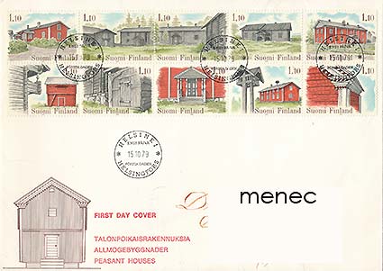 Suomalaisia talonpoikaisrakennuksia 1979, vihko V5 + FDC 