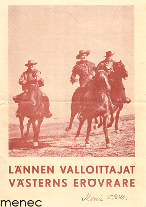 Lännen valloittajat, elokuvamainos 