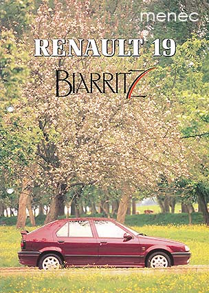 Renault 19 Biarritz, esite 