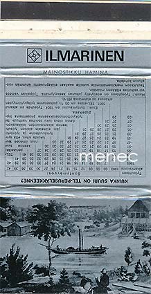 Tulitikkuetiketti, litteä, Ilmarinen 