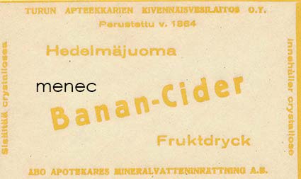 Hedelmäjuoma Banan-Cider 