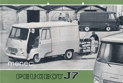 Peugeot J7, esite 