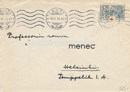 Punainen Risti 1934, Jacob de la Gardie 2,50+0,25 