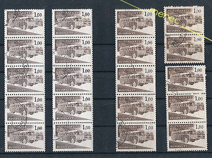 Autopakettimerkkejä 1963, 1,00, 20 kpl 