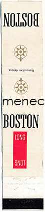Tikkuetiketti, litteä, Boston Long 