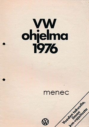 VW ohjelma 1976, esite 