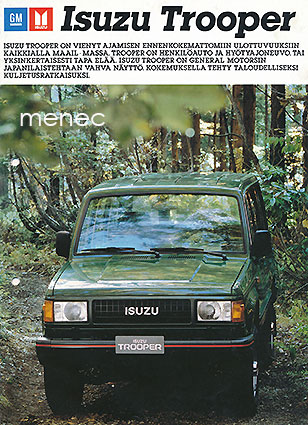 Isuzu Trooper, esite 