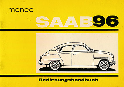 Saab 96. Bedienungshandbuch 