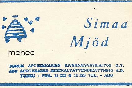 Simaa, sininen mehiläispesämalli 