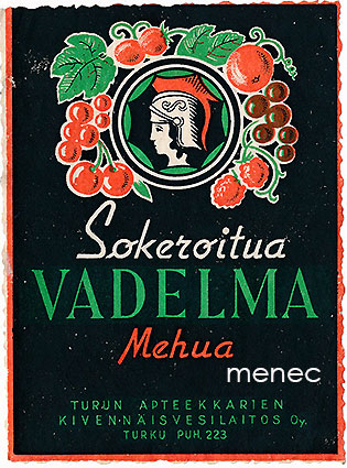 Sokeroitua vadelmamehua, koristereunainen 