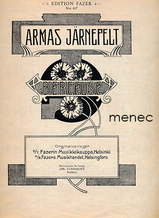 Järnefelt, Armas - Berceuse 
