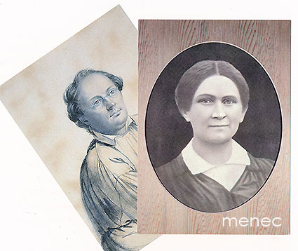 Knutson, Johan & Desamod, Joseph - J. L. ja Fredrika Runebergin muotokuvat 