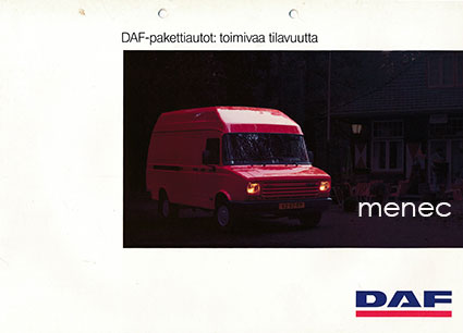 DAF-pakettiautot: toimivaa tilavuutta, esite 