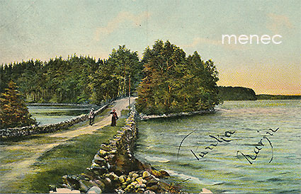 Punkaharju, pariskunta maasillalla 